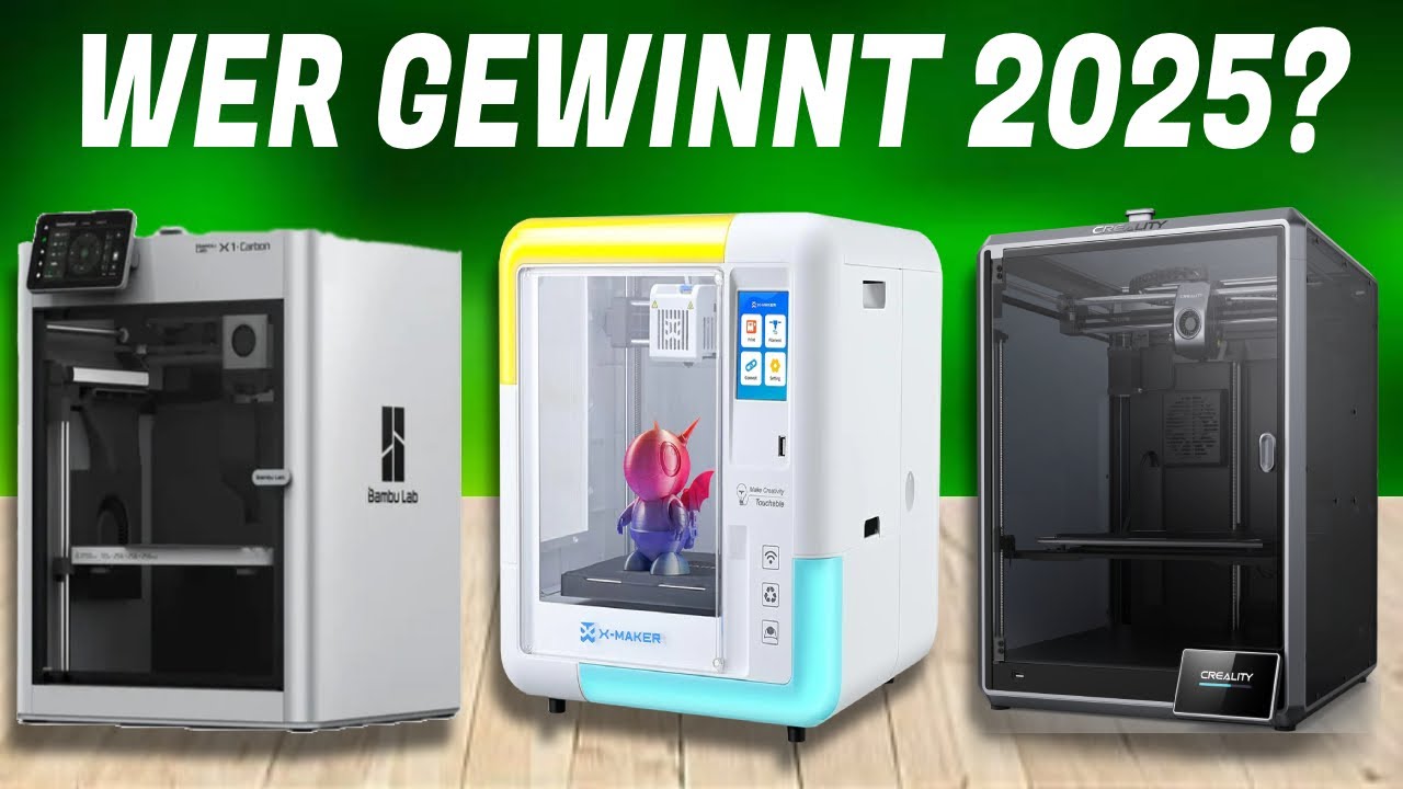 TOP 5 DER BESTEN 3D-DRUCKER 2025 - YouTube