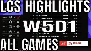 LCS Highlights ALL GAMES W5D1 Summer 2021