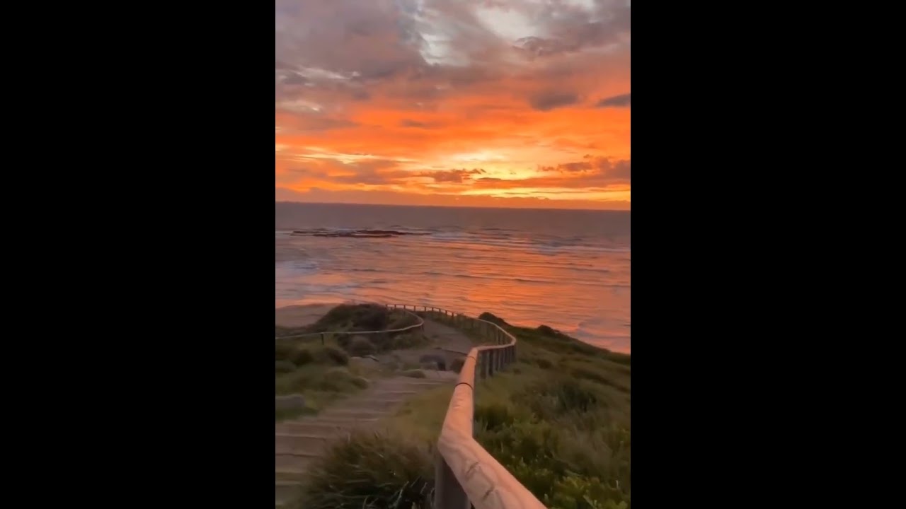 Sydney's waves and sunset