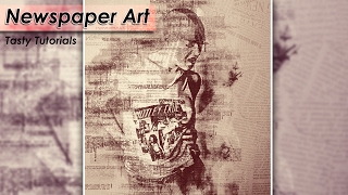 Creative Newspaper Art Photo Effect In Photoshop CC 2017