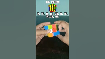 Fastest Aa perm algorithm..#shorts#viralshorts#opshortvideo#aaperm#algorythm#ytvideo#opcube#cube#op