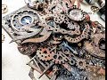 Mixed media steampunk canvas by maria lillepruun