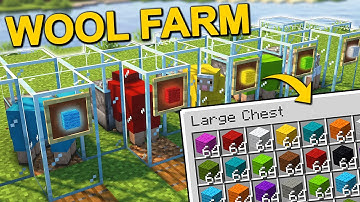The EASIEST Wool Farm in Minecraft 1.21 (Tutorial)