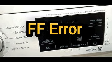 FF Error, Error Code, LG Front Load LG Washing Machine.