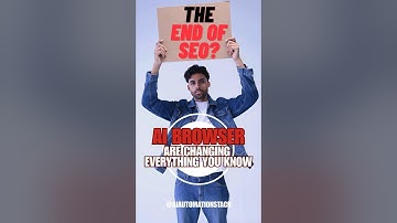 The End of SEO? How AI Browsers Are Changing Everything You Know #ai #seo #aibrowser #aisearch