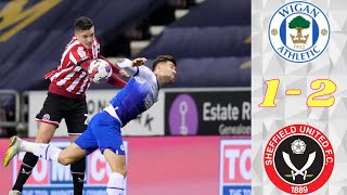 Wigan Athletic 1-2 Sheffield United Full Match HD / Sky Bet Championship 2022-2023 Season / EFL