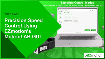 Motor Speed Control Simplified: Using MotionLAB GUI for Precision - EZmotion’s MotionLAB Series