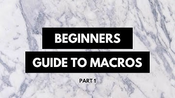 Macros Part 1: BASIC |Calories & Macronutrients | How Weight Loss Works