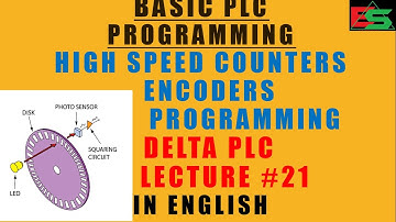 High Speed counters, Encoders Programming/wiring in Delta PLC in English Language Lecture#21