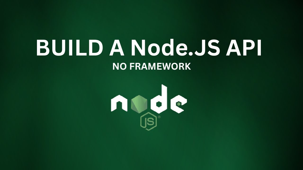 Node.js API Basics — Build from Scratch (No Frameworks)