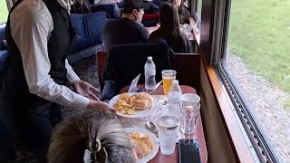 Potomac Eagle part #1, club car lunch