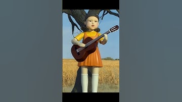 Squid Game Doll Play Guitar #squidgame2 #squidgamchallenge #squidgame #ai