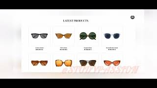 Optical  Shop Simple Website #optical  ##opticalframes #opticalwebsite#html#css#js #simplewebsite
