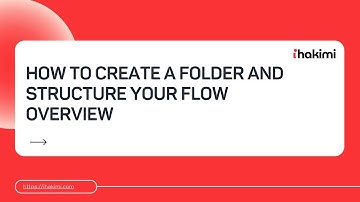How to create a folder and structure your flow overview in ihakimi