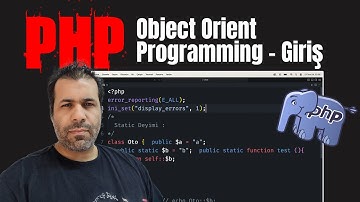 PHP NESNE TABANLI PROGRAMLAMA - OOP - GİRİŞ