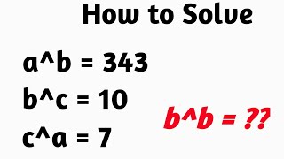 American math Olympiad question || exponential | math Olympiad question