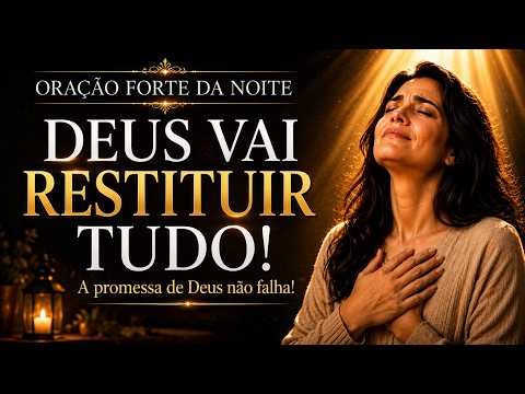🔥 Deus vai restituir tudo o que você perdeu... ORAÇÃO FORTE DA NOITE