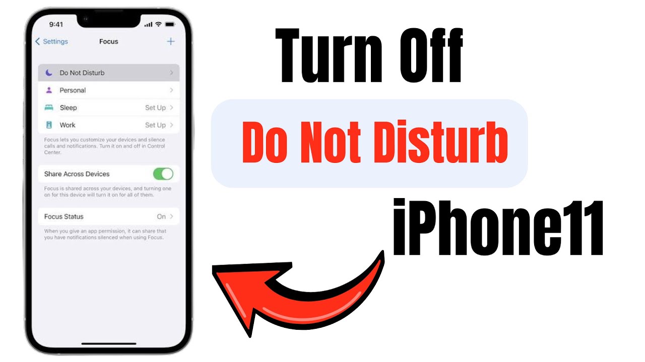 How to Turn Off Do Not Disturb on iPhone 11 - YouTube
