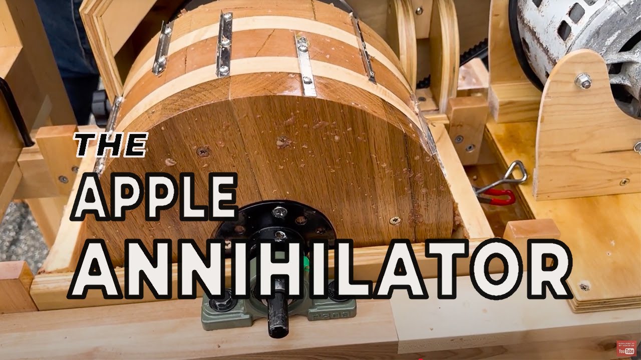 Самодельная измельчитель и пресс для яблок