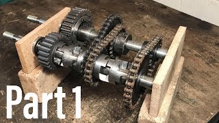 3 speed and reverse go kart gearbox home made