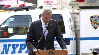 Plaque dedicated to fallen NYPD sergeant Paul Tuozzolo