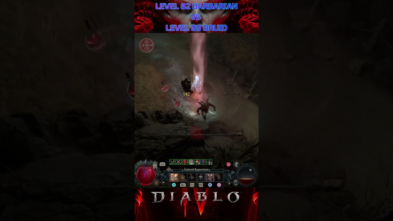 Diablo 4 PVP | Level 82 Barbarian VS. Level 99 Druid 
