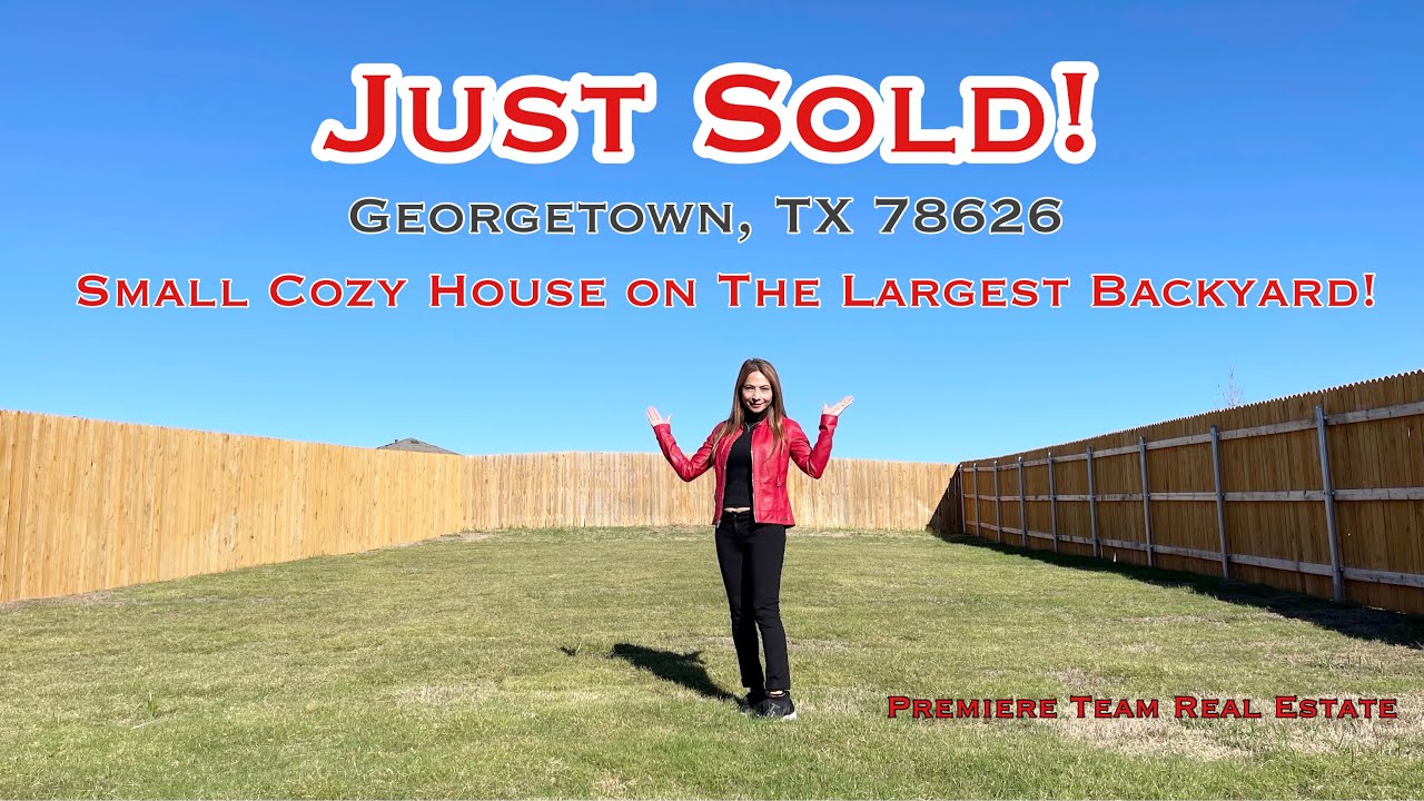RE 64 | Sold Cute Caroline Plan| Largest Backyard | DR Horton House | Georgetown, TX