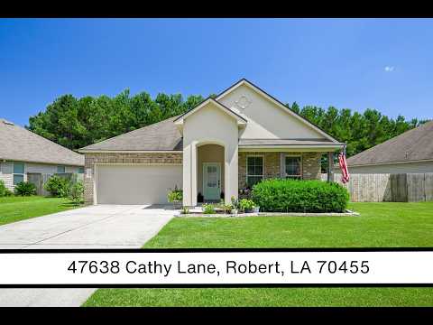47638 Cathy Lane, Robert, LA home video tour