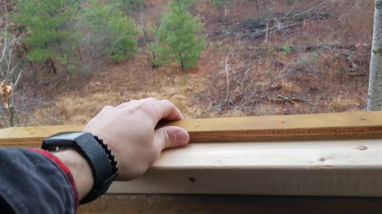 How to make homemade plexiglass deer blind stsnd windows part 2 - YouTube