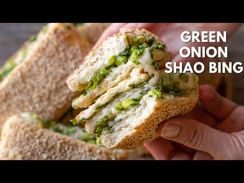 I can't believe how crispy this bread is - Green Onion Shao Bing!