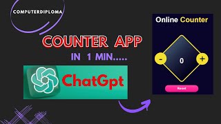 Create a Counter App in 1 Minute with ChatGPT | Easy Step-by-Step Tutorial #ai #chatgpt #chatgpt4