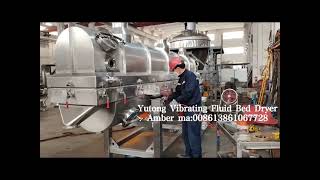 ZDG Series Vibrating Fluid Bed Dryer Test with Rice before Shipping