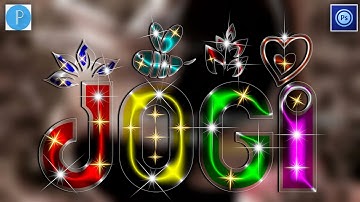 Multi Color Glass font editing on  Pixellab Ps cc touch Glass Font editing kese kare-Zarraq Creation