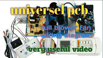 Universal PCB installation split ac system// fan motor control a/c system / how to install#pcb