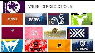 Overwatch League Season 4 Week 16 Predictions