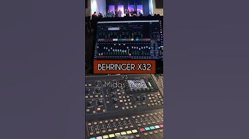 Behringer X32 versus Midas M32R #livesoundengineer #audiomixer #behringer