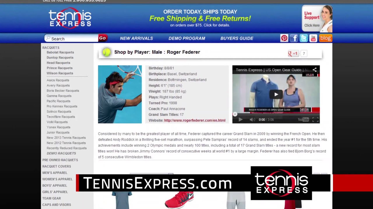 Nike Rafa, Federer and Sharapova Styles | 2014 Australian Open | Tennis Express Commericail