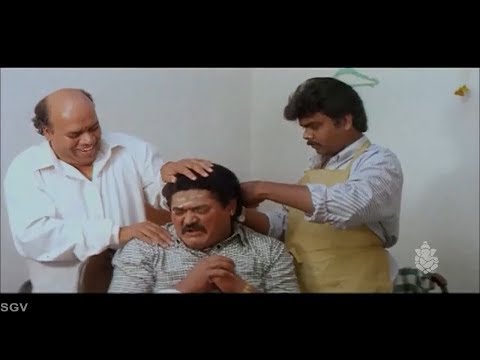 village-boy-jaggesh-hair-cut-comedy-scenes-|-bank-janardhan-|-comedy-videos-of-kannada-movies
