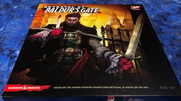 ASMR Unboxing Betrayal at Baldur’s Gate Board Game