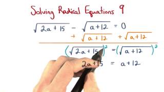 Solve Radical Equations 9 - Visualizing Algebra Net Worth