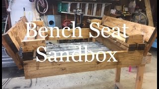 How to build a Sand Box with a lid that converts to bench seats for the kids. This build is made out of 2x8x8