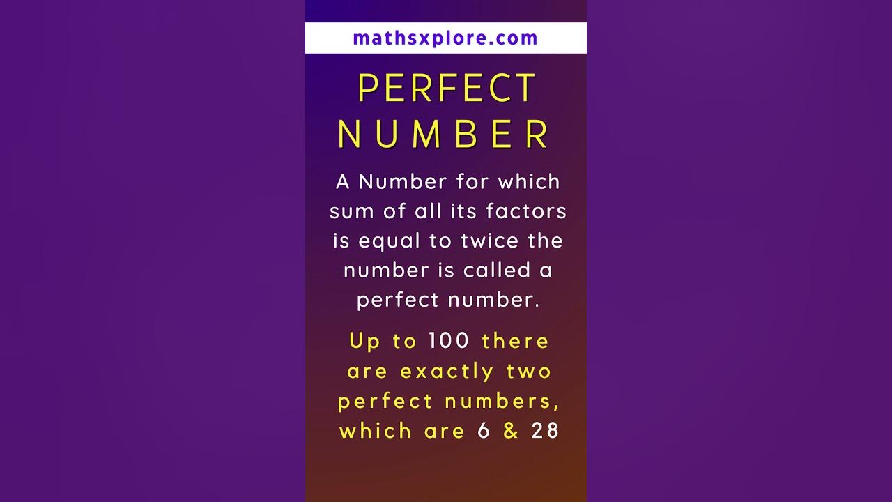 a-number-for-which-sum-of-all-its-factors-is-equal-to-twice-the-number