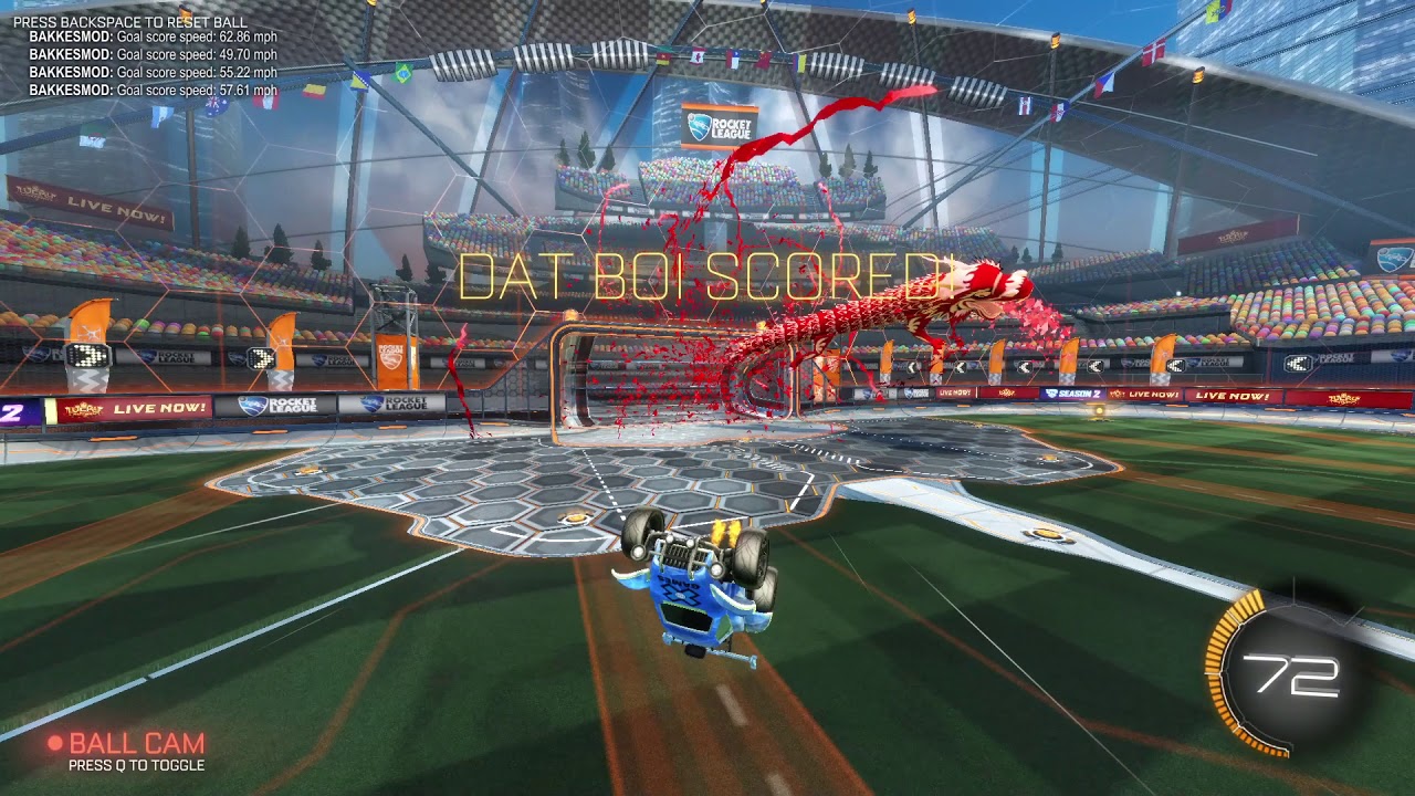 CRIMSON PAPER DRAGON GOAL EXPLOSION | ROCKET LEAGUE