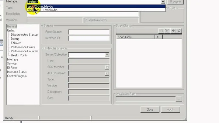 OSIsoft: Configuring a PI interface. v3.4.375