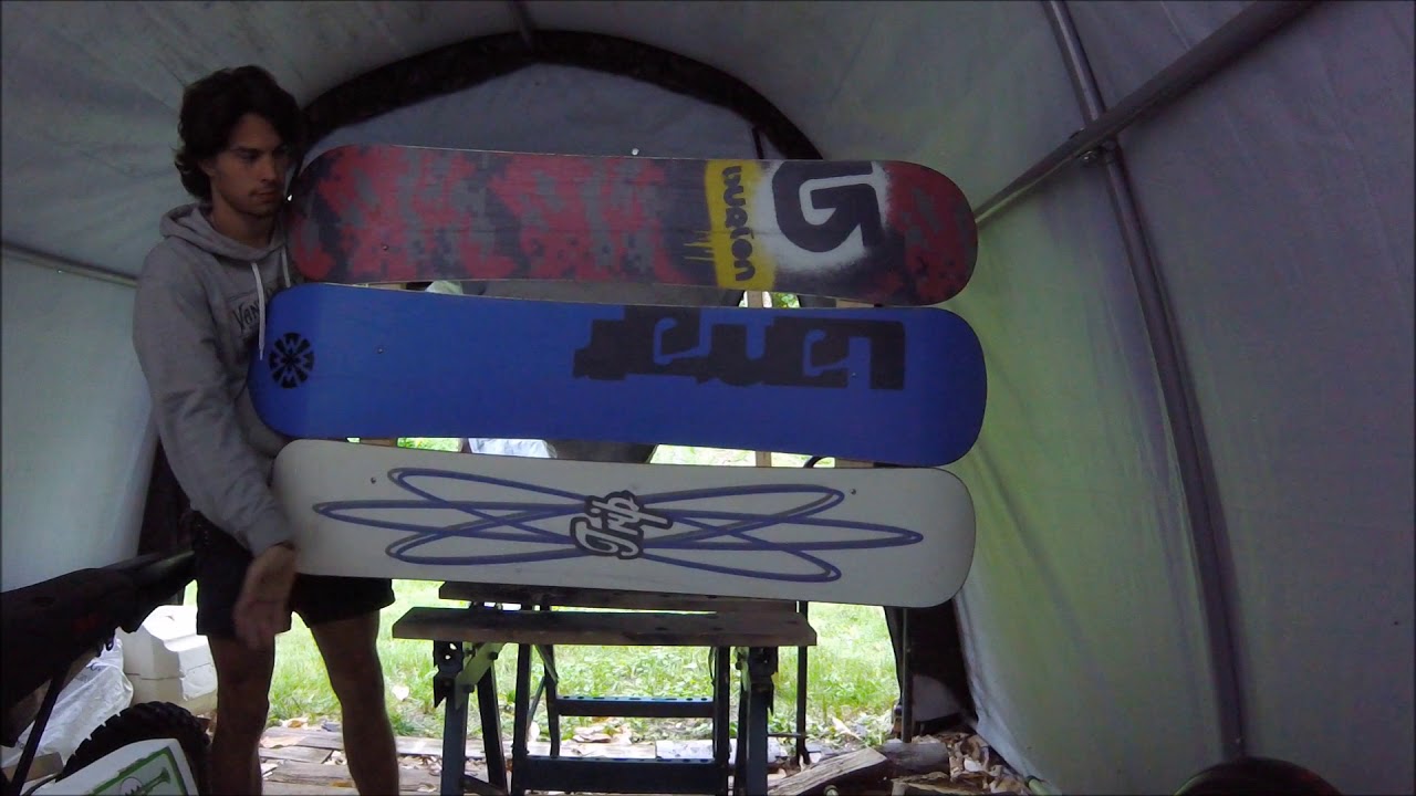 DIY Snowboard Table Build part 2 YouTube