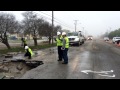 Corpus Christi city maintenance officials investigate sinkhole