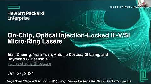 On-chip, optical injection-locked III-V/Si micro-ring lasers