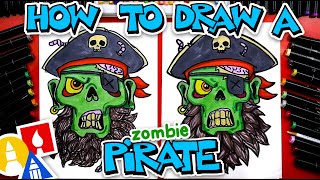 how to draw a zombie pirate