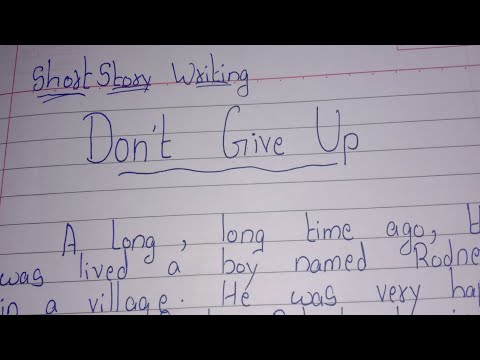 Short Story : Dont give up || story writing in english - YouTube