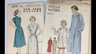 Vintage Attic Vintage Sewing Patterns 1940s to 1970s McCall Simplicity Butterick Vogue etc